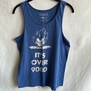 Dragon Ball Z “It’s Over 9000” sleeveless tank top, size S